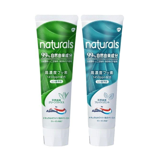 ［In stock］ Earth Toothpaste Naturals by Aquafresh - Green Citrus / Fresh Mint (160g)