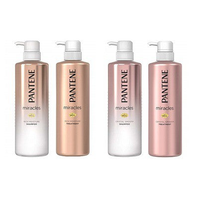 ［In stock］ PANTENE miracles Rich Moisture and Crystal Smooth Shampoo/ Treatment 500ml