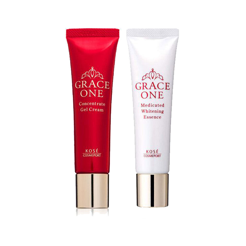 ［In stock］ KOSE GRACE ONE Anti-Aging Care Intensive Repair Gel Cream / Medicated Whitening Essence 30g