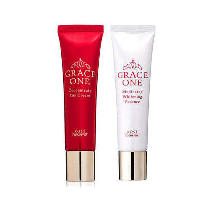 ［In stock］ KOSE GRACE ONE Anti-Aging Care Intensive Repair Gel Cream / Medicated Whitening Essence 30g