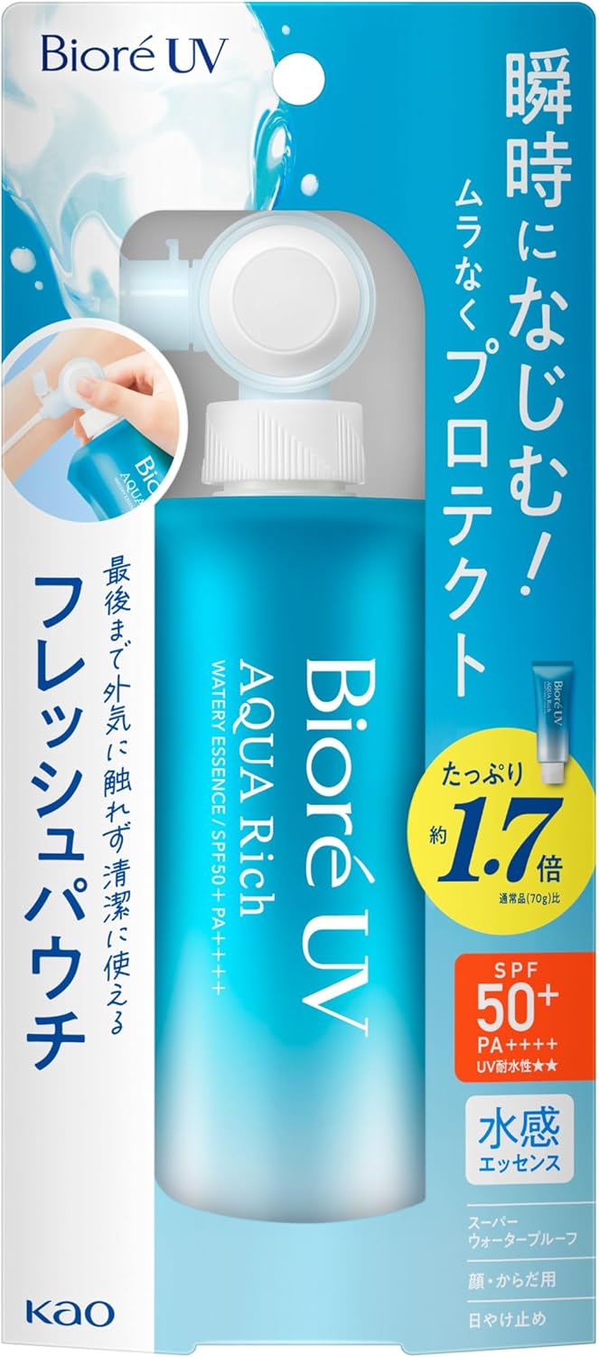 【Spot order】 Kao Biore UV Aqua Rich Watery Essence 120g 248qty