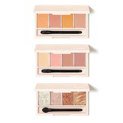 [Japan] Fujiko Palette Eyeshadow 01 Sculpted Warm Orange 02 Sculpted Fuchsia 03 Moisture Glow 04 Sculpted Light Shadow