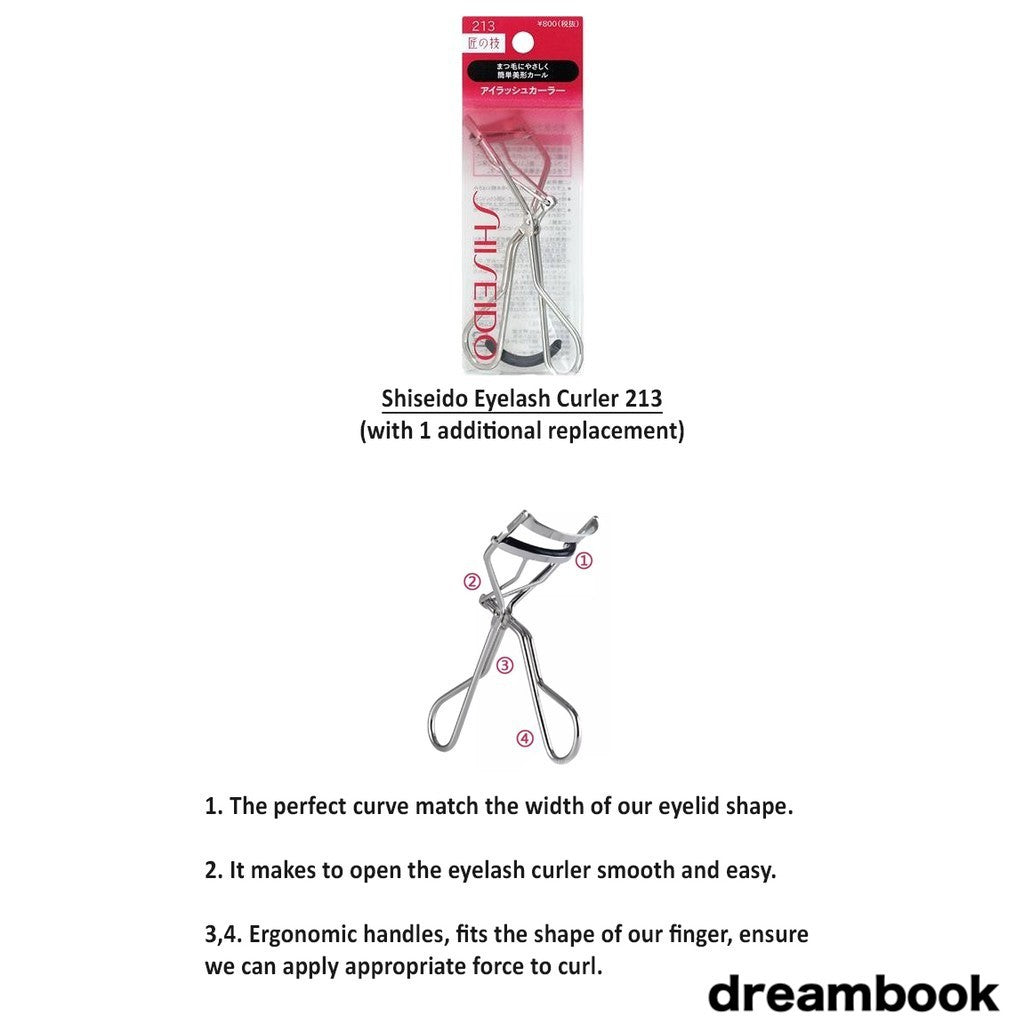 ［In stock］ Shiseido Eyelash Curler 213 + Replacement Set