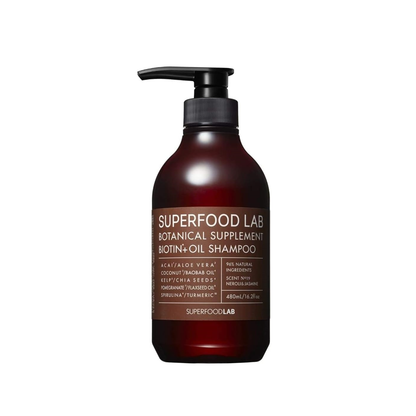 ［In stock］ SUPERFOOD LAB Neroli & Jasmine Fragrance Biotin + Oil Shampoo 480ml / Biotin + Oil Treatment 480ml