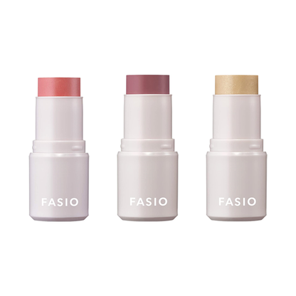 [Japan] FASIO Multi-Functional Makeup Cream Multi-Action Makeup Stick Lipstick Blush Eyeshadow 03 Ms. Pink KOSE