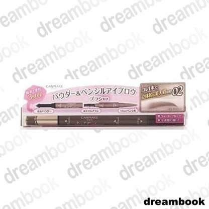 CANMAKE 3 in 1 Eyebrow 01 Natural Brown / 02 Ash Brown