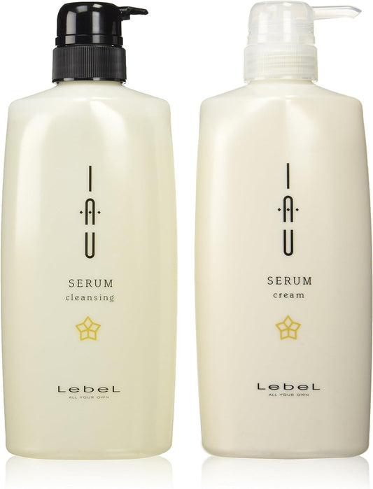 ［In stock］ Lebel IAU Serum Cleansing Shampoo 600ml / Cream Treatment 600ml