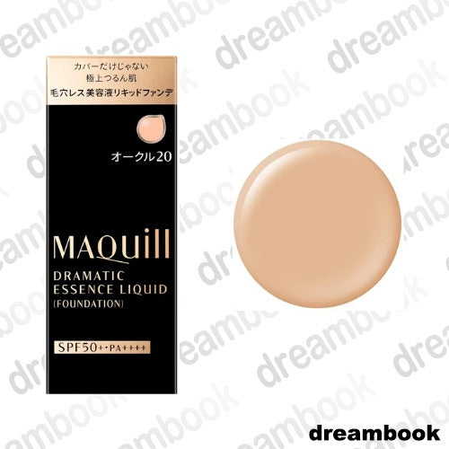 ［In stock］ SHISEIDO MAQUILLAGE Dramatic Essence Liquid Foundation SPF50+ PA+++ (25mL / 25mL Refill)