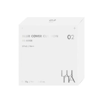 Korean cosmetics LUNA Blur Cover Cushion (0.7 Ivory / 02 Beige / 1.5 Petal) 12g