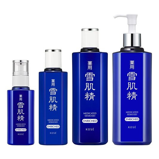 ［In stock］ Kose Sekkisei Medicated Enriched Emulsion (140mL) / Skin Lotion (200mL / 360mL / 500mL)