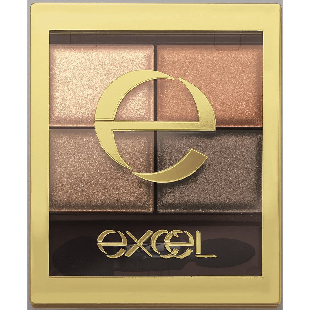 [Japan] excel eyeshadow quad eyeshadow nude deep eyeshadow sr light綻時裳四色眼采 CS excel 蜜粉 excel sr03