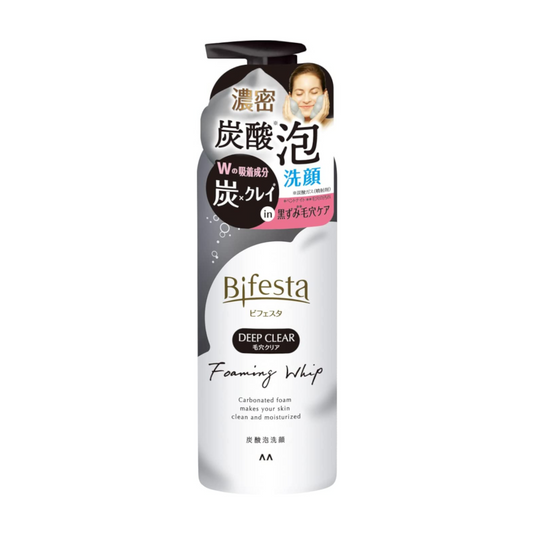 ［In stock］ Mandom Bifesta Deep Clear Foaming Whip Carbonated Face Wash (180g)