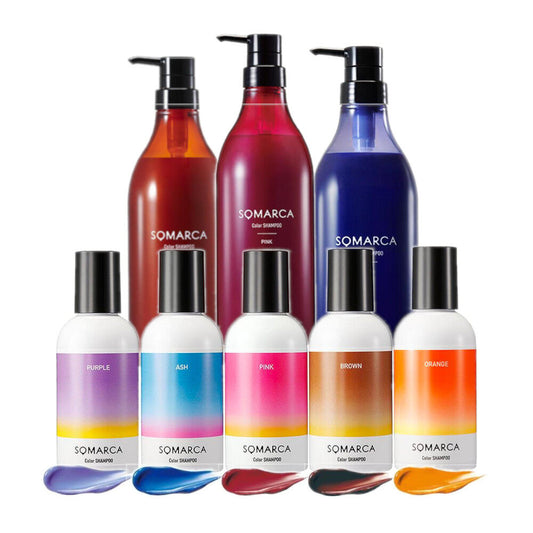 ［In stock］ hoyu Professional SOMARCA Hair Color Shampoo 150ml / Conditioner 130g / Purple / Pink / Ash / Orange / Brown