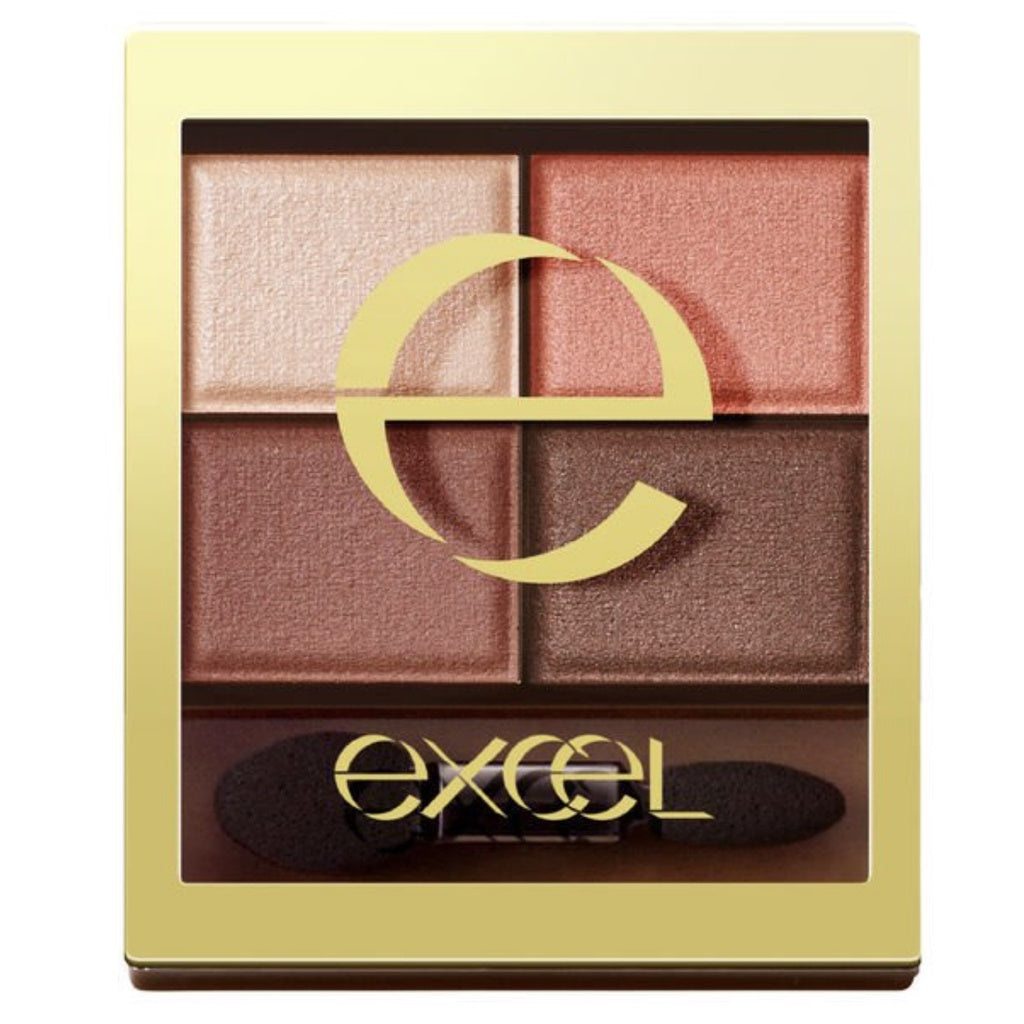 [Japan] excel eyeshadow quad eyeshadow nude deep eyeshadow sr light綻時裳四色眼采 CS excel 蜜粉 excel sr03