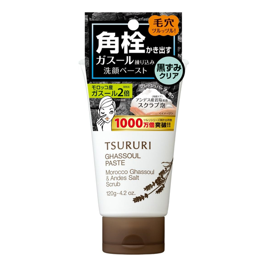 [Japan] Men's Tsururi Scrub Facial Wash Refreshing Vanilla Scent 150g 1pc Acne Clay Cleanser 120g Multi-Active Moisturizing Gel 1pc