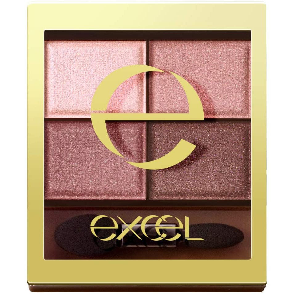 [Japan] excel eyeshadow quad eyeshadow nude deep eyeshadow sr light綻時裳四色眼采 CS excel 蜜粉 excel sr03