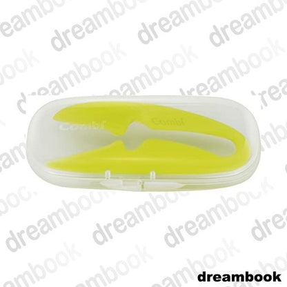 ［In stock］ Combi Baby Label Food Cutter Around 7 Months Label Lemon