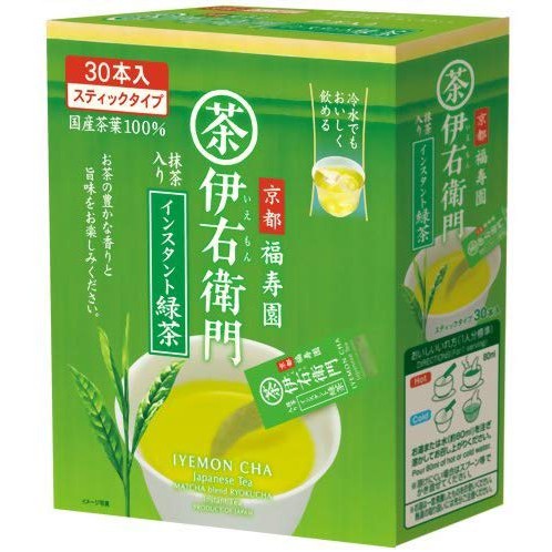 ［In stock］ Iemon Instant green tea stick Matcha blend 0.8g × 30P / 0.8g × 120P