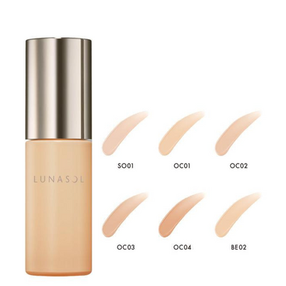 Lunasol Clarity Flow Liquid Foundation SO01 / OC01 / OC02/ OC03 / OC04 / BE02 (30ml)