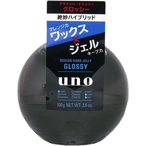 SHISEIDO Uno Design Hard Jelly 100 g (Glossy)(NATURAL) / Hair styling / wax /