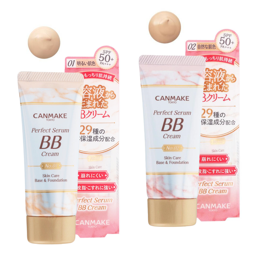 [Japan] CANMAKE Tokyo Perfect Serum High Moisture BB Cream [New] 01(Bright) SPF50+・PA+++ 30g