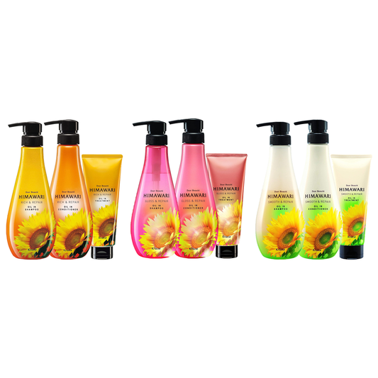 [Japan] Dear Beaute HIMAWARI Premium Sunflower Oil EX Shampoo Conditioner Conditioner Pack Kracie