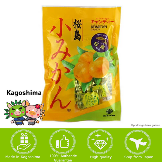 [KAGOSHIMA] FUJIYAAME - Sakurajima Small Mandarin Candy - 80g