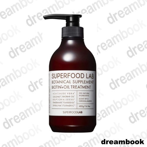 ［In stock］ SUPERFOOD LAB Neroli & Jasmine Fragrance Biotin + Oil Shampoo 480ml / Biotin + Oil Treatment 480ml