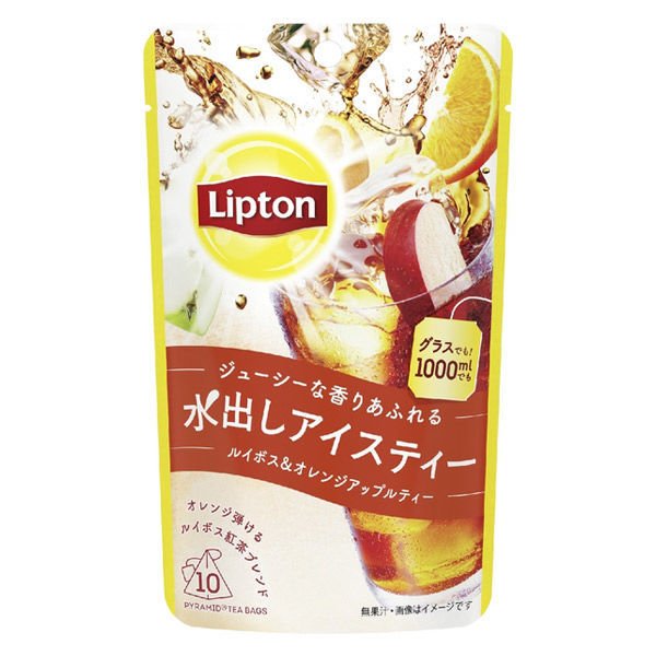 ［In stock］ Lipton Iced Tea Rooibos & Orange Apple Tea 1bag (10 pieces)