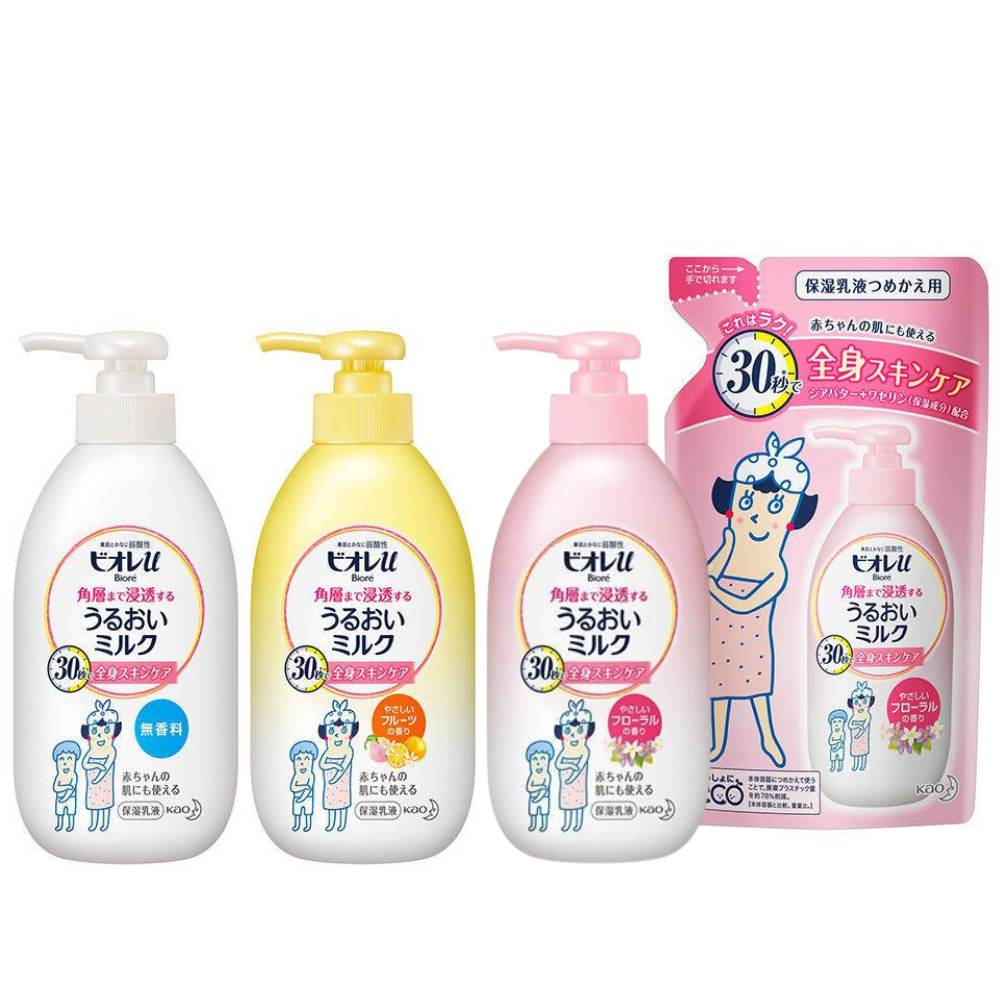 [Japan] Biore Minnie u Cuticle Penetrating Moisturizing Lotion Fruit & Flower 300ml Kao KO