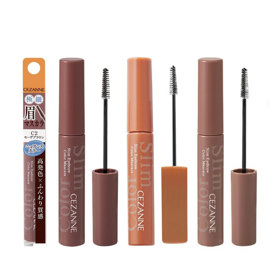 ［In stock］ Cezanne Ultra Fine Eyebrow Mascara - C2 Mauve Brown / C3 Cinnamon Brown (1pc)