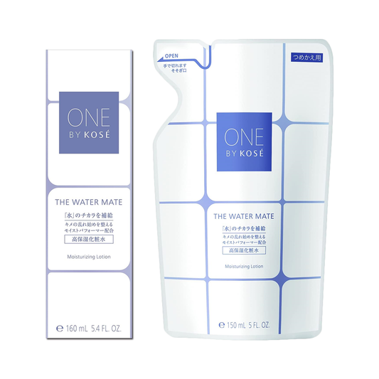 [Japan] ONE BY KOSE Cosmetic Water High Moisturizing Toner / High Moisturizing Toner Refill Pack 160mL