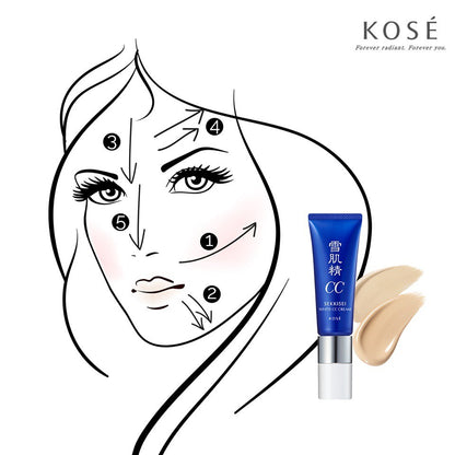 ［In stock］ KOSE SEKKISEI White CC Cream SPF50+ / PA++++ 30g / Base Makeup /