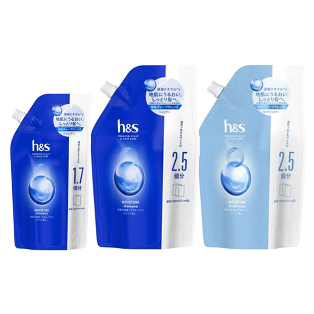 [Japan] P & G H & S Moisture Deep Cleansing & Moisturizing Shampoo Conditioner Refill Pack Extra Large Extra Large DB