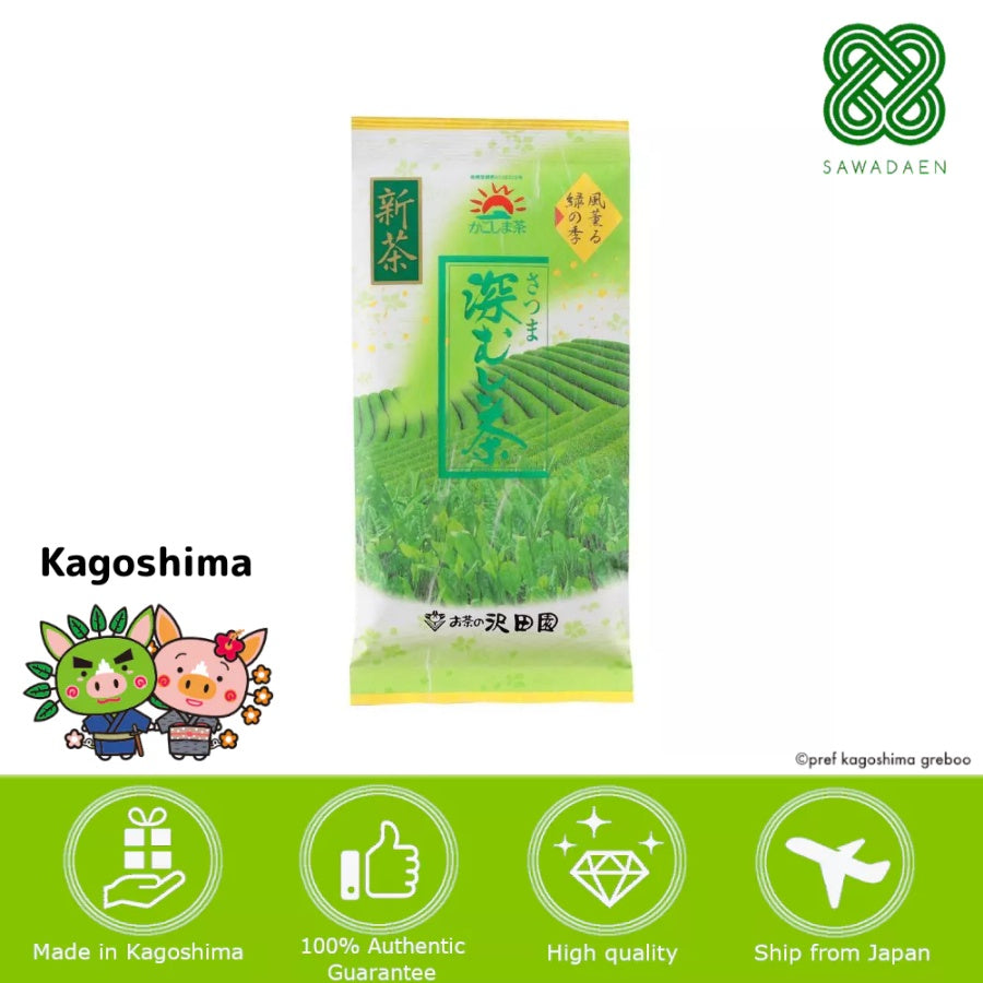 Japan Kagoshima Sawadaen Satsuma deep rice tea 100g/ green tea matcha matcha powder tea japanese tea from japan direct from japan tea box hojicha hojicha powder matcha set matcha bowl tea gift