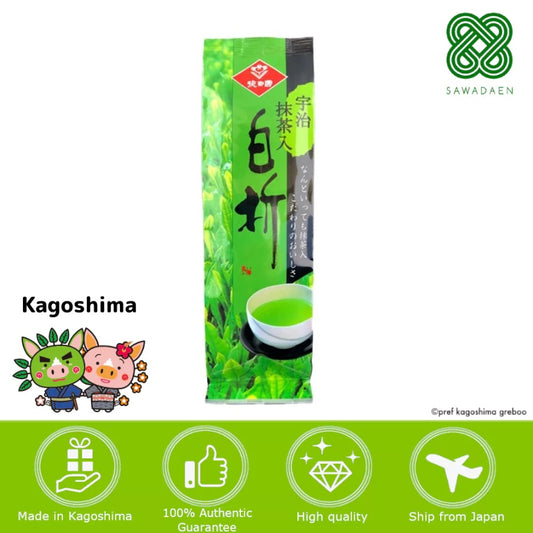 Japan Kagoshima Sawadaen Shiraore with Uji green tea 100g/ green tea matcha matcha powder tea japanese tea from japan direct from japan tea box hojicha hojicha powder matcha set matcha bowl tea gift