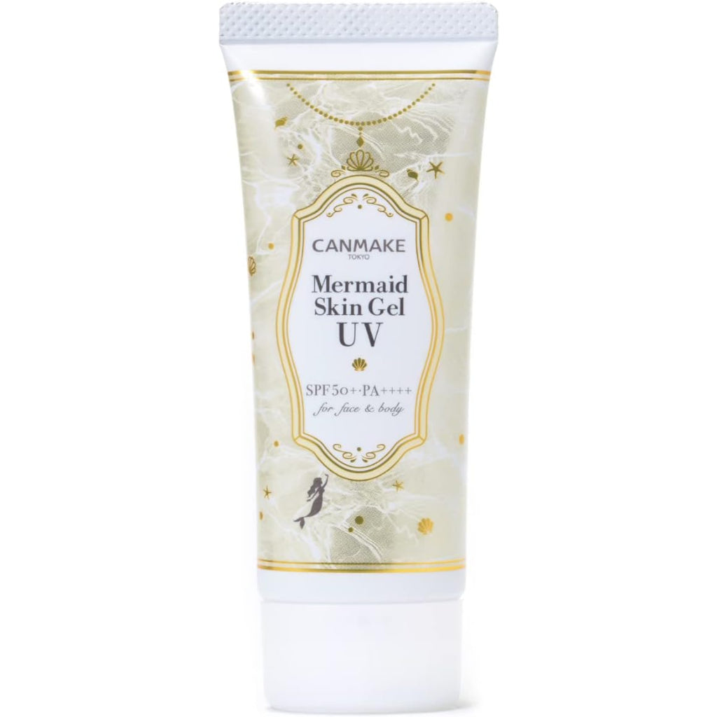 Canmake Mermaid Skin Protection Gel UV01 UV02 C01 C02 Clear For Face and Body 40g SPF50 + / PA ++++