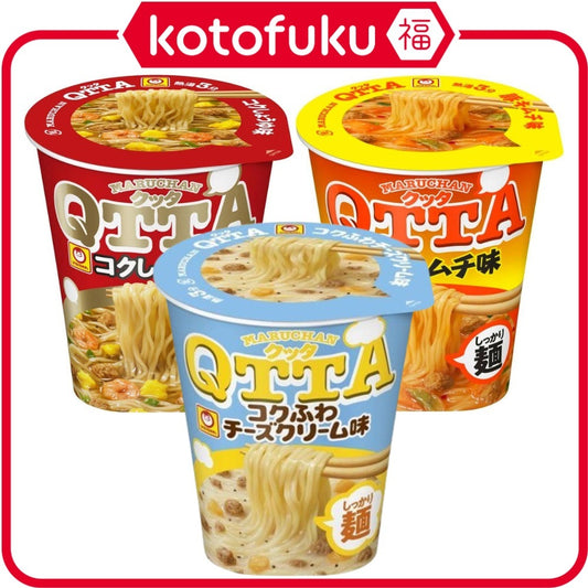 Toyo Suisan Maruchan QTTA Instant Noodles  Shoyu / Pork Kimchi / Cheese Cream