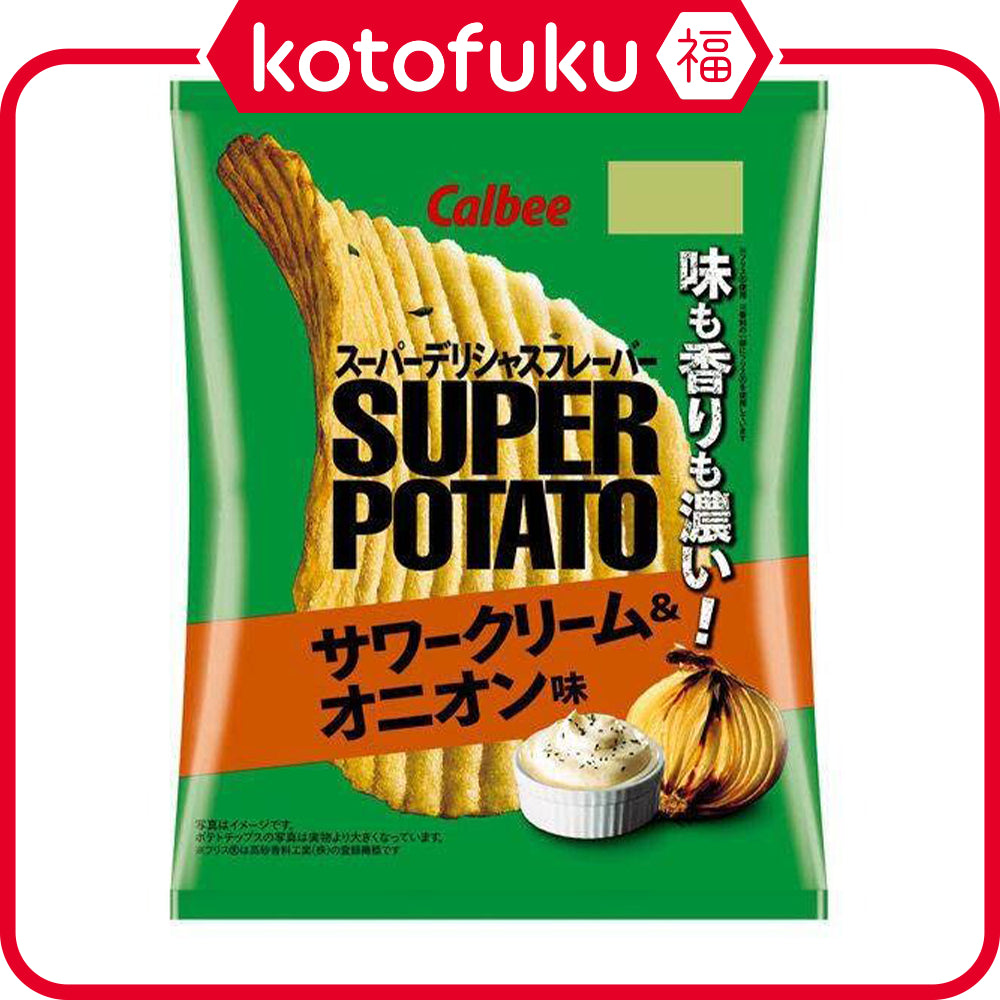 Calbee Super Potato Chips Sour Cream & Onion Flavor 56g