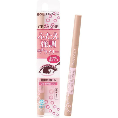 Cezanne Drawing Double Eyelid Eyeliner - 10 Brown / 20 Greige / 30 Pink (0.5mL)