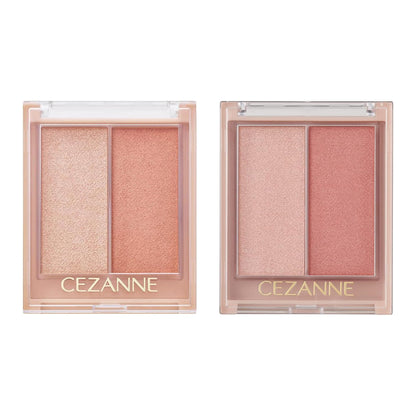 Cezanne Face Glow Color - 01 Apricot Glow / 02 Rose Glow (5.9g)