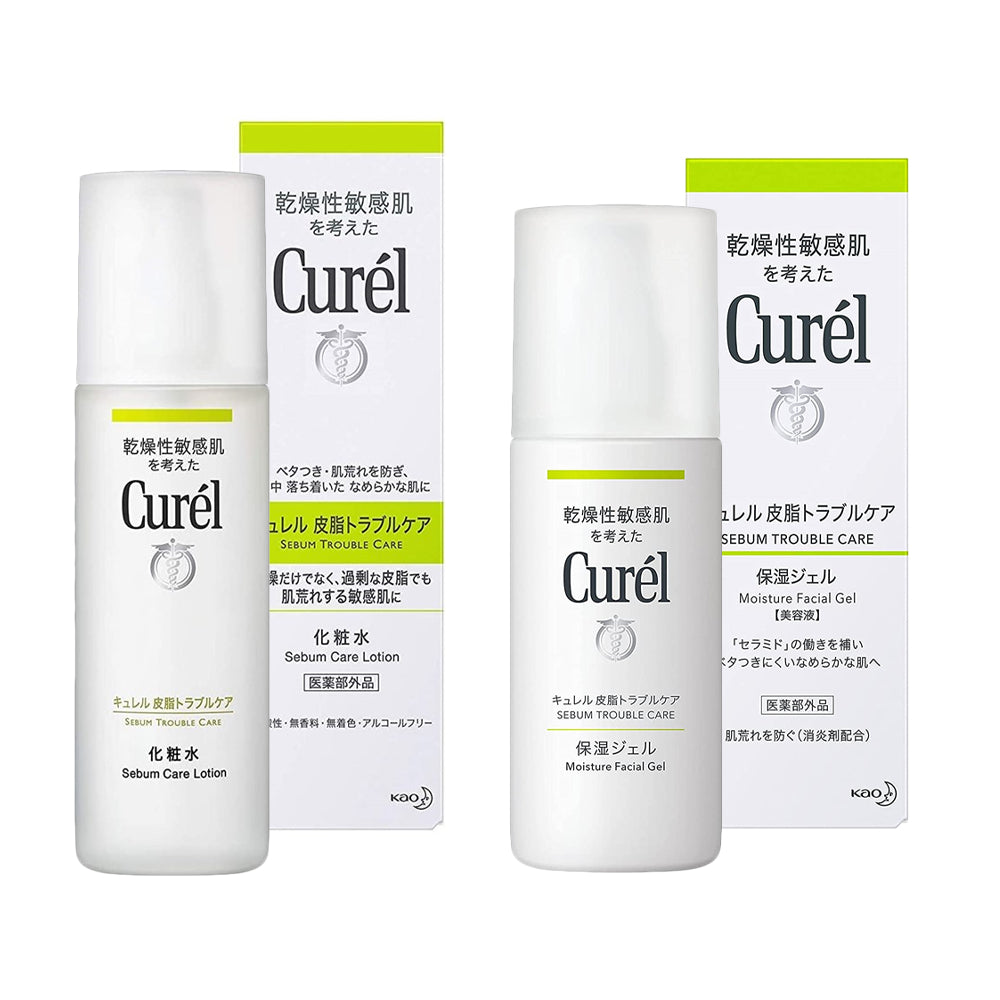 Kao Curel Sebum Trouble Care - Moisture Facial Lotion (150mL) / Moisture Facial Gel (120mL)