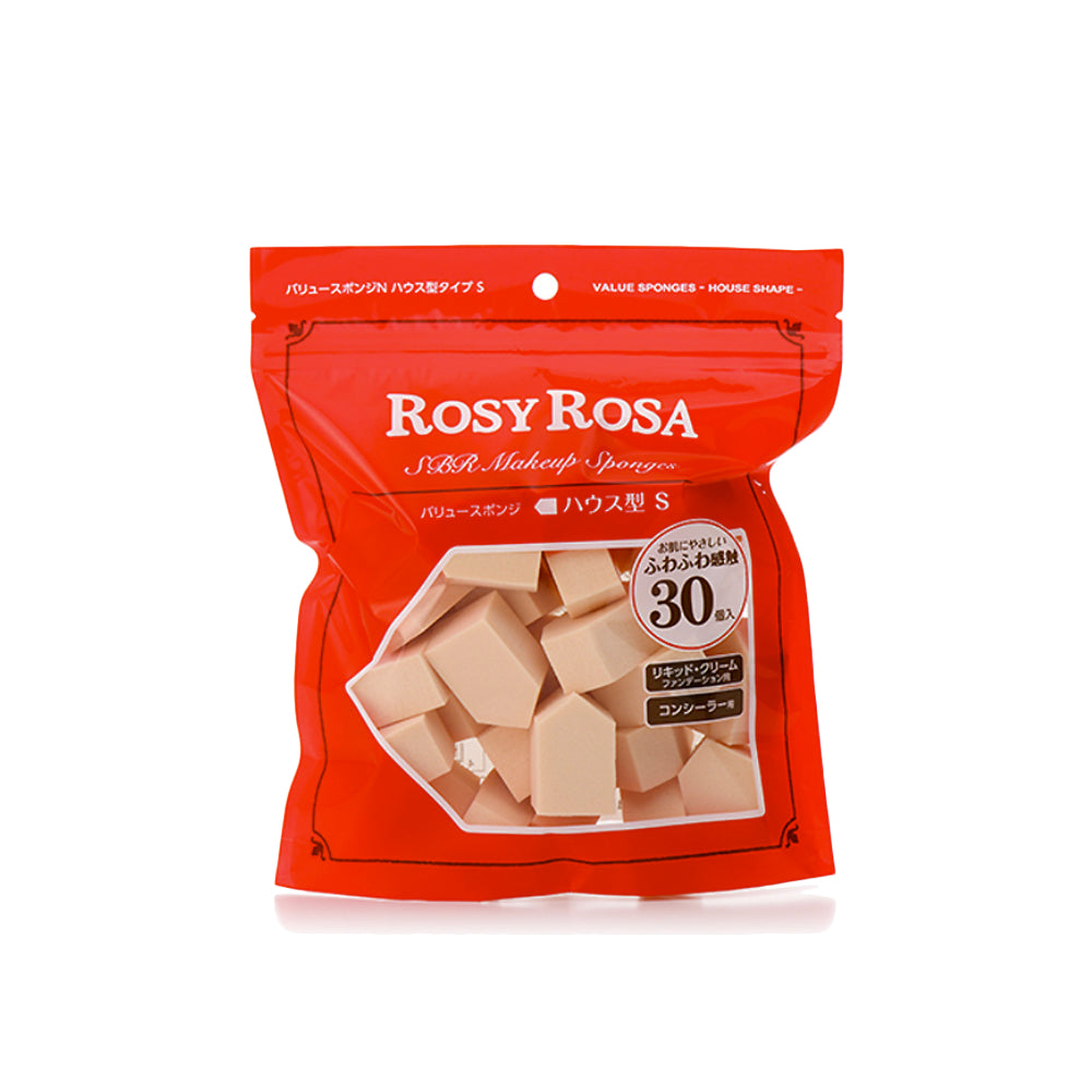 Chantilly Rosy Rosa House Shape Makeup Sponges (30pcs)