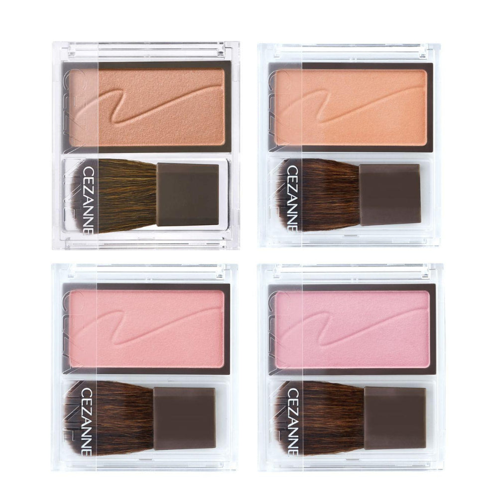 Cezanne Cheek Blush 02 Cinnamon Brown / 03 Milk Mauve / 04 Pure Pink / 05 Maple Apricot (2.2g)