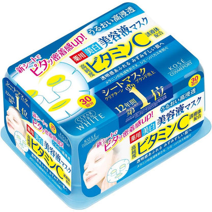 Kose Cosmeport Clear Turn Essence Face Masks Series (30 sheets)