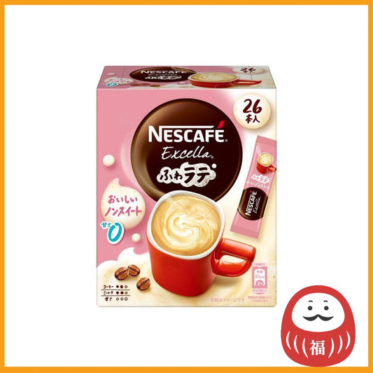 Nestle Nescafe EXCELLA Fluffy Latte Delicious Non-Sweet 1 box (26 bottles)