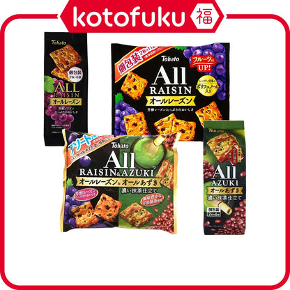 Tohato - All Raisin / All Azuki & Dark Green Tea / Family Size All Raisin / Family Size Assortment