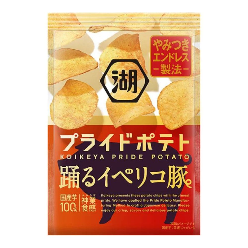 Koikeya Pride Potato Chips  Sweet Shrimp / Roasted Nori Soy Sauce / Sweet Cheese / Black Iberian Pork (53g) / Black Pepper (112g)