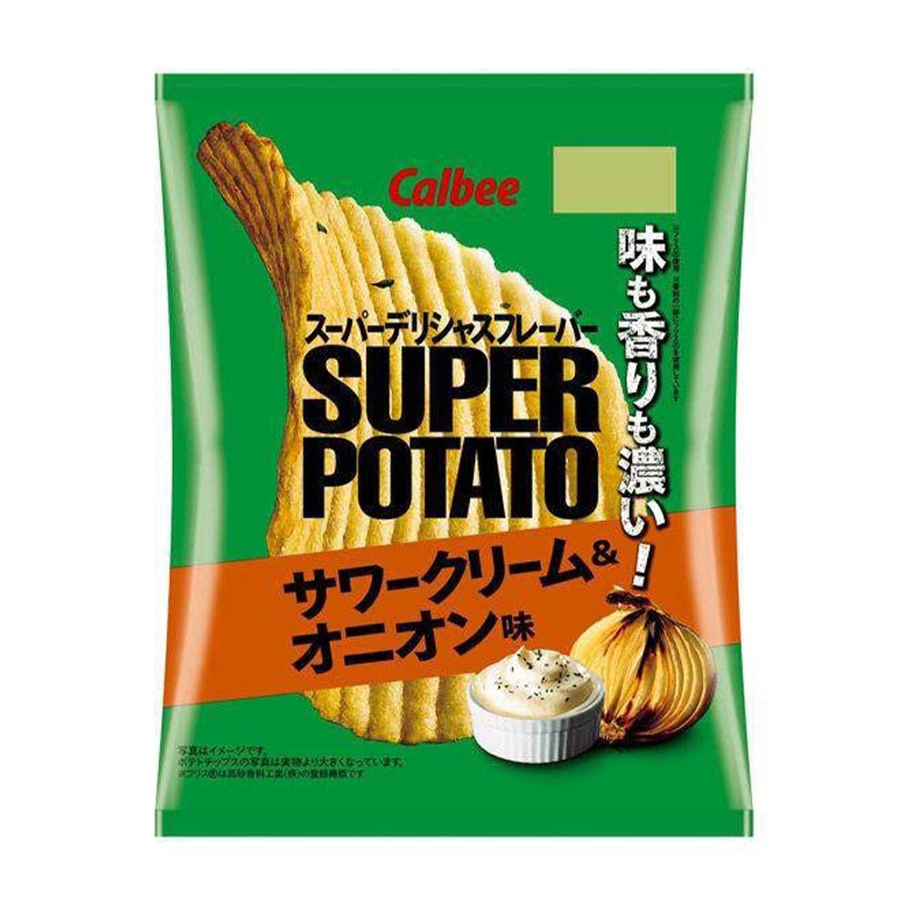 Calbee Super Potato Chips Sour Cream & Onion Flavor 56g