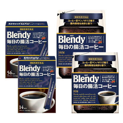 Ajinomoto AGF Blendy Daily Gut Health Instant Stick Black Coffee (14 sticks / 56 sticks / Bag 80g/140g)